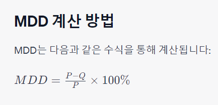 과대낙폭 MDD 뜻 수식 계산법 이해하기, 투자전략 매매기법 장단점