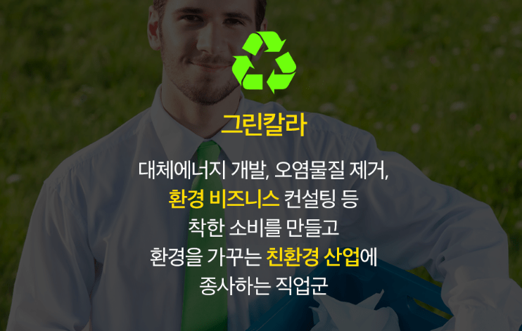친환경 산업이 만든 새로운 직업, 그린칼라란 무엇인가?
