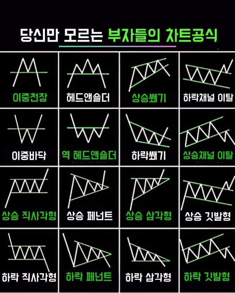 차트 패턴으로 수익 내는 법｜부자들이 반복해서 쓰는 16가지 매매 공식