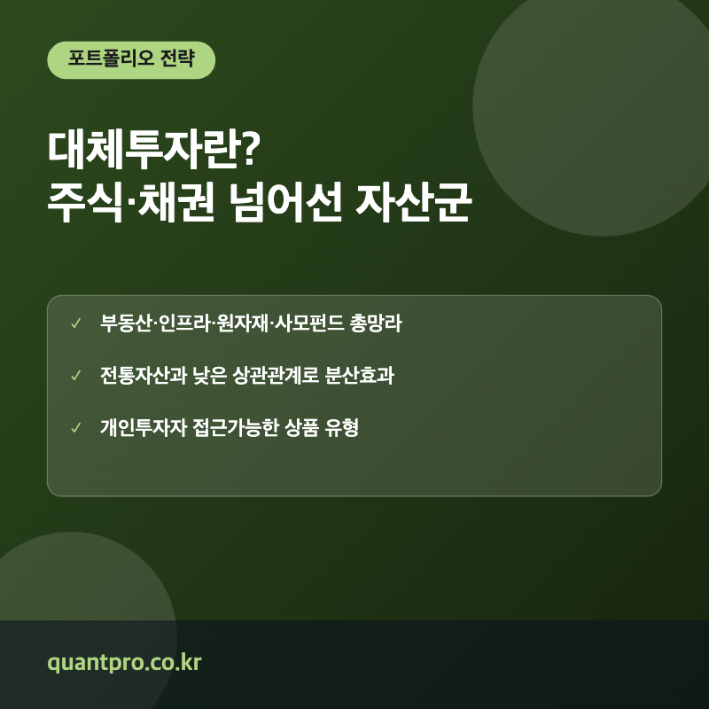 대체투자 개념 설명 썸네일
