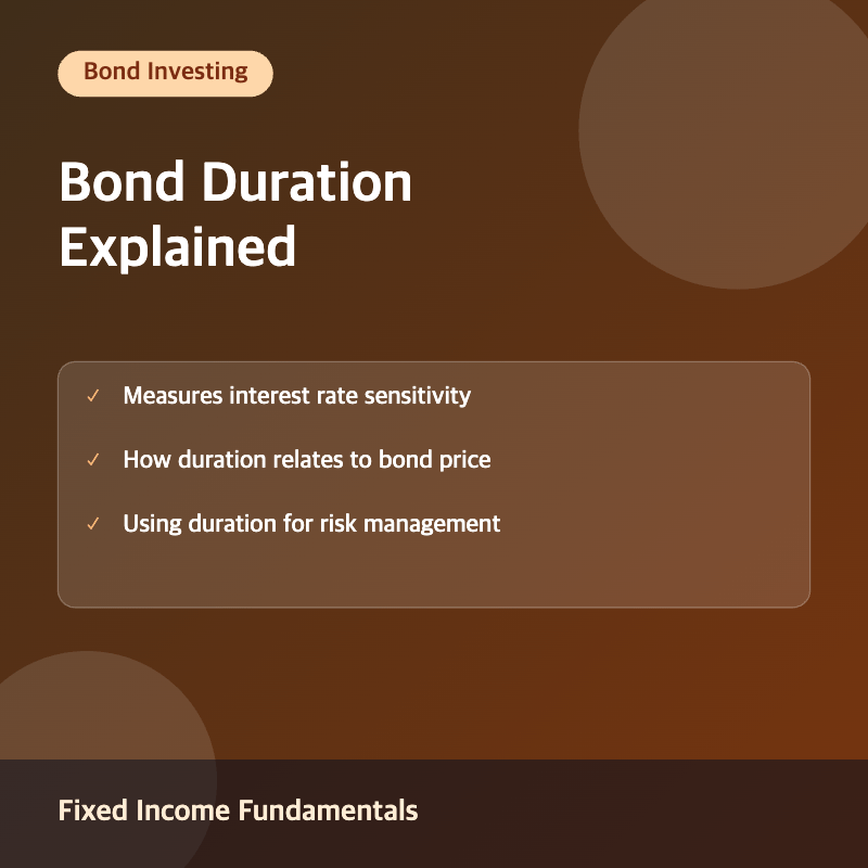 Bond duration concept and interest rate sensitivity illustration