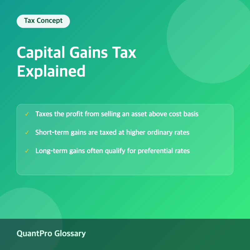 Thumbnail explaining the capital gains tax concept