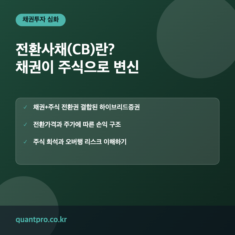 전환사채 CB 개념 설명 썸네일