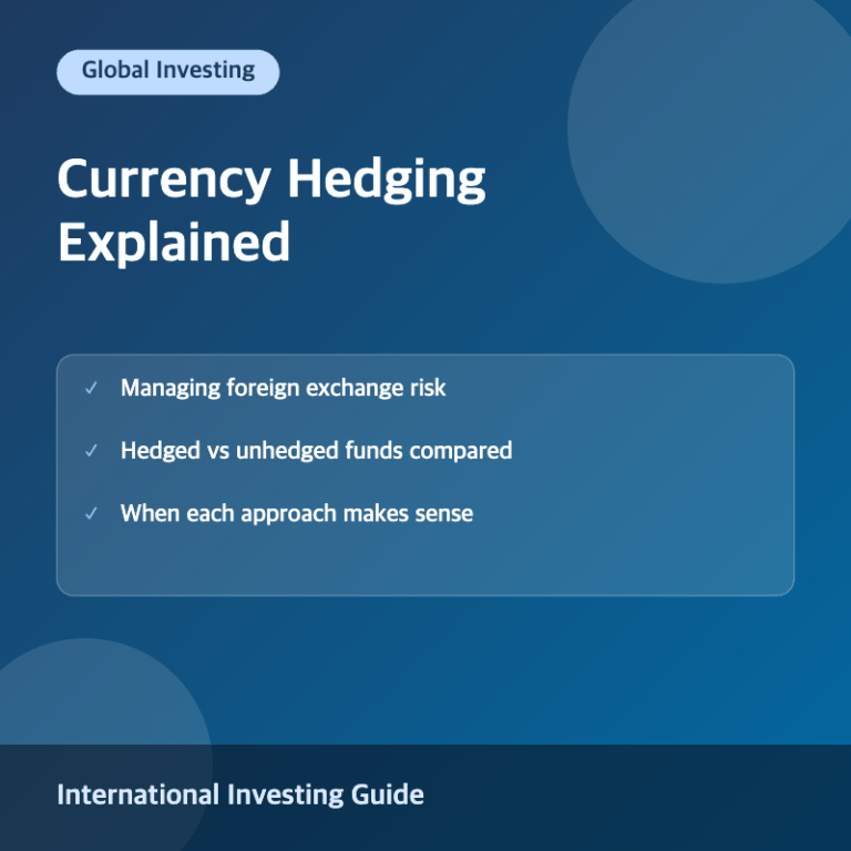 Currency hedging concept and comparison illustration