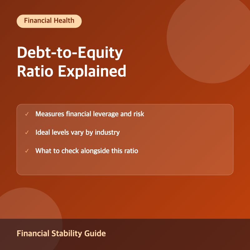 Debt to equity ratio concept and formula illustration