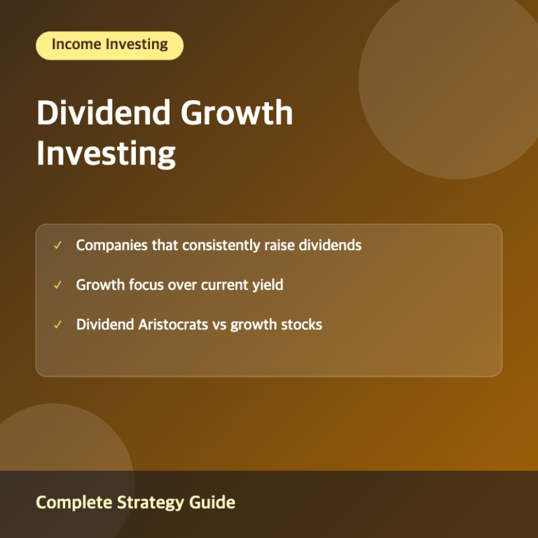 Dividend growth investing concept illustration