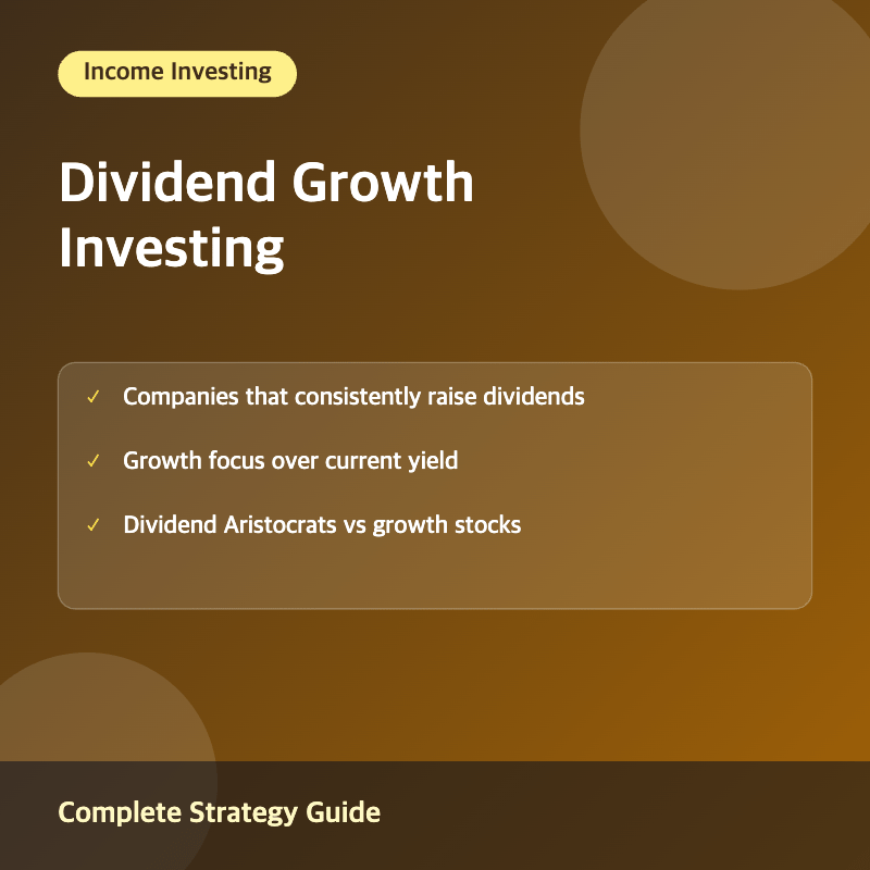 Dividend growth investing concept illustration