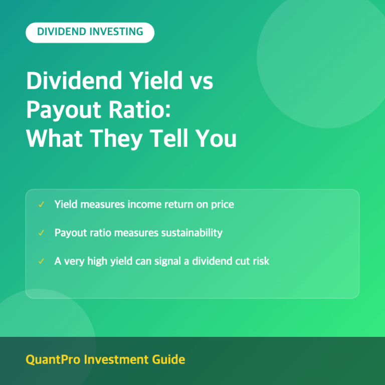 Dividend Yield vs Payout Ratio: What Each One Tells You