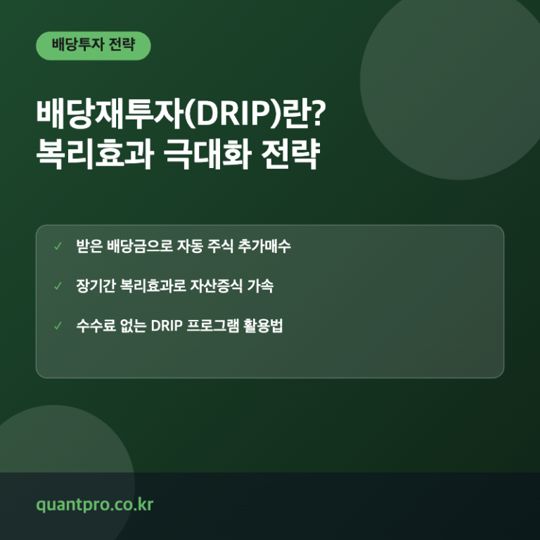 배당재투자 DRIP 개념 설명 썸네일