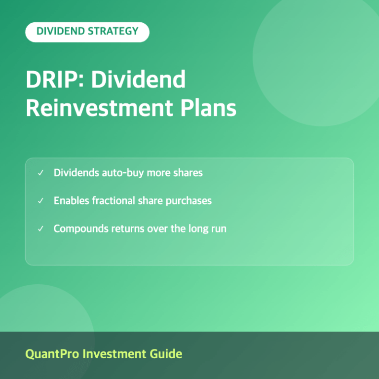 DRIP dividend reinvestment plan thumbnail with key facts