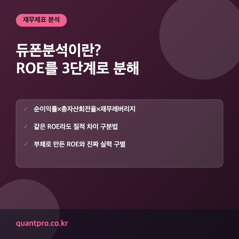 듀폰분석 ROE 분해 개념 설명 썸네일