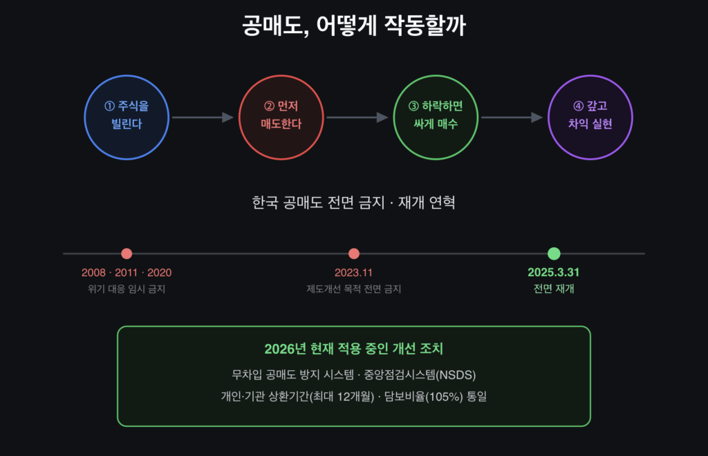공매도란? | 2025년 재개 이후 2026년 지금 상황 총정리 공매도란? | 2025년 재개 이후 2026년 지금 상황 총정리