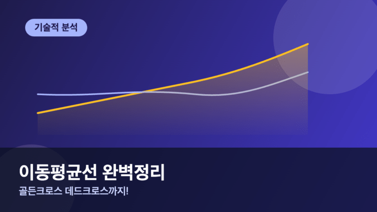 이동평균선이란 골든크로스 데드크로스 활용법