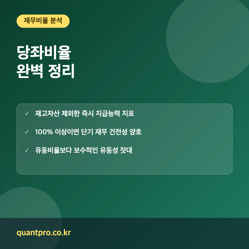 당좌비율 핵심 포인트 썸네일