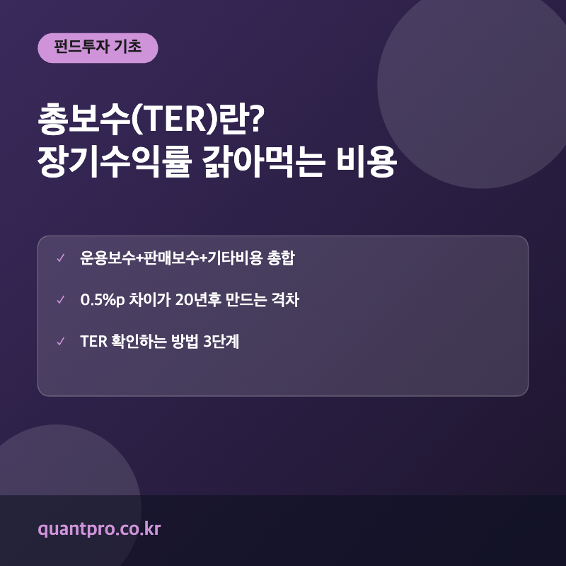 총보수 TER 개념 설명 썸네일