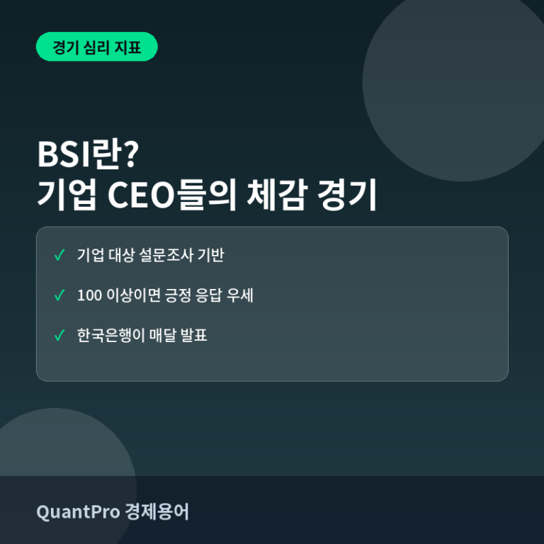 BSI(기업경기실사지수)란? 기업 CEO들의 체감 경기를 숫자로 썸네일