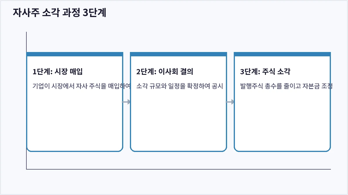 자사주 소각 과정 3단계 (자사주 소각)