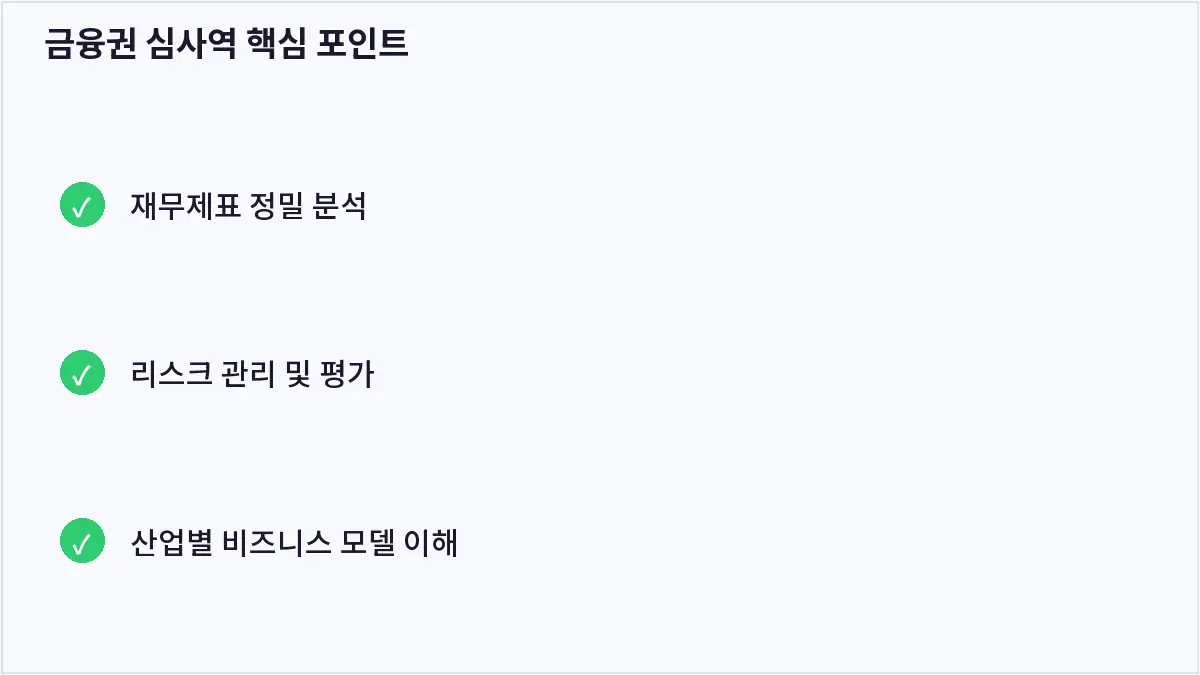 금융권 심사역 핵심 포인트 (금융권 심사역)