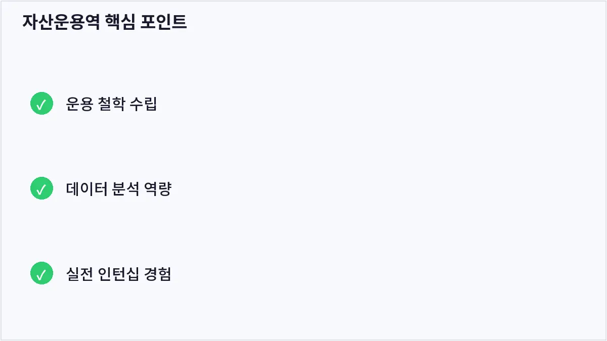 자산운용역 핵심 포인트 (자산운용역)