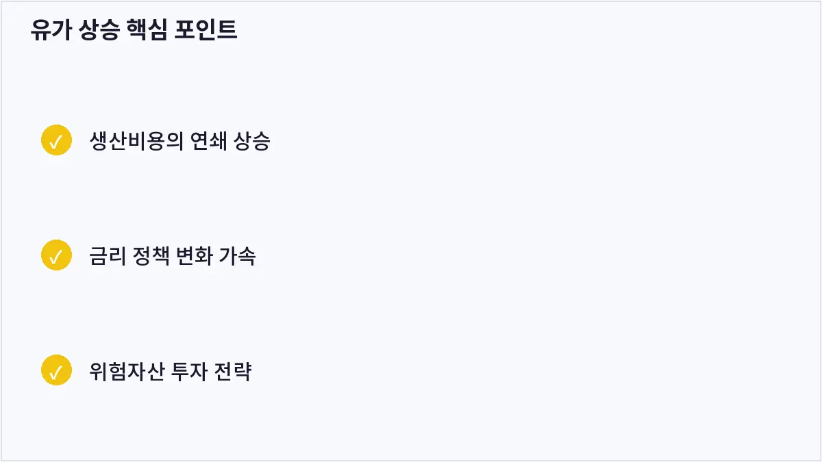 유가 상승 핵심 포인트 (유가 상승)