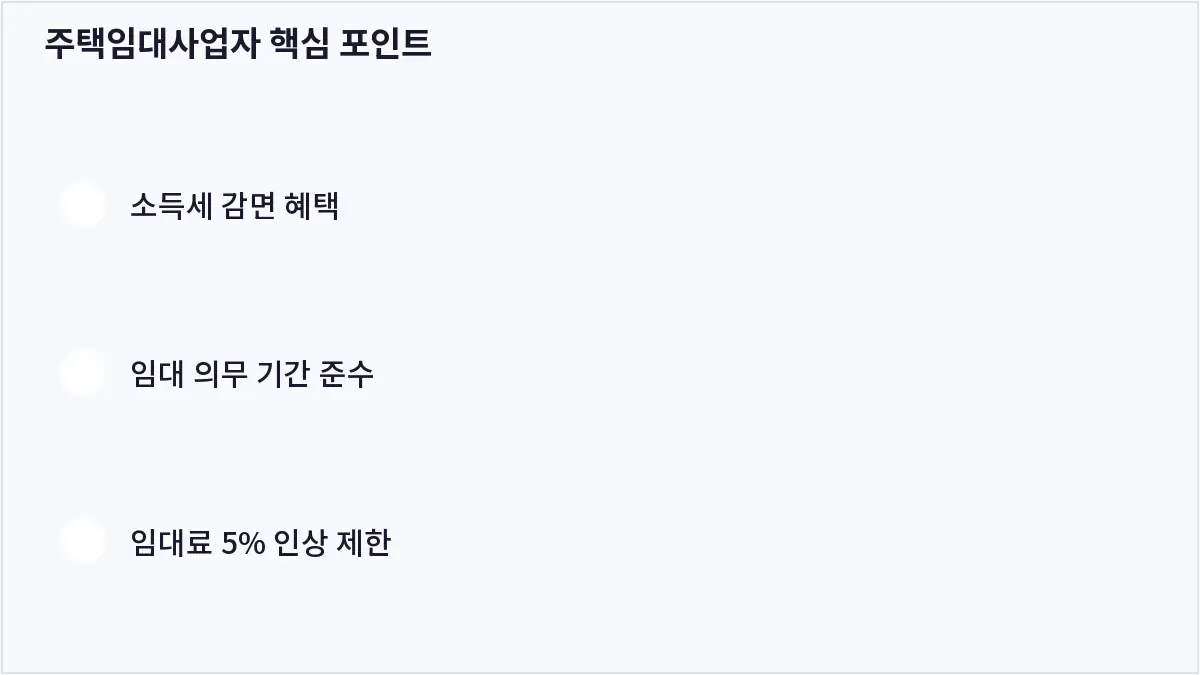 주택임대사업자 핵심 포인트 (주택임대사업자)