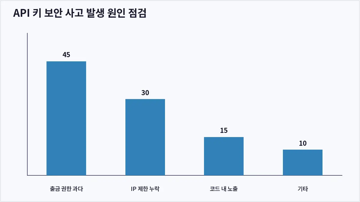 API 키 보안 사고 발생 원인 점검 (API 키 관리)
