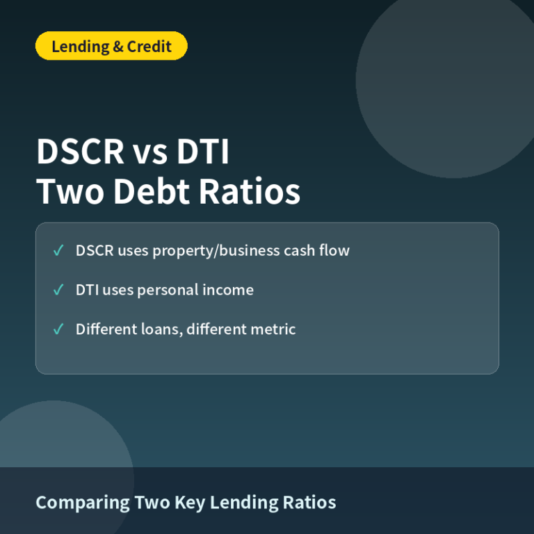 DSCR vs DTI: Two Debt Ratios Lenders Actually Use Differently
