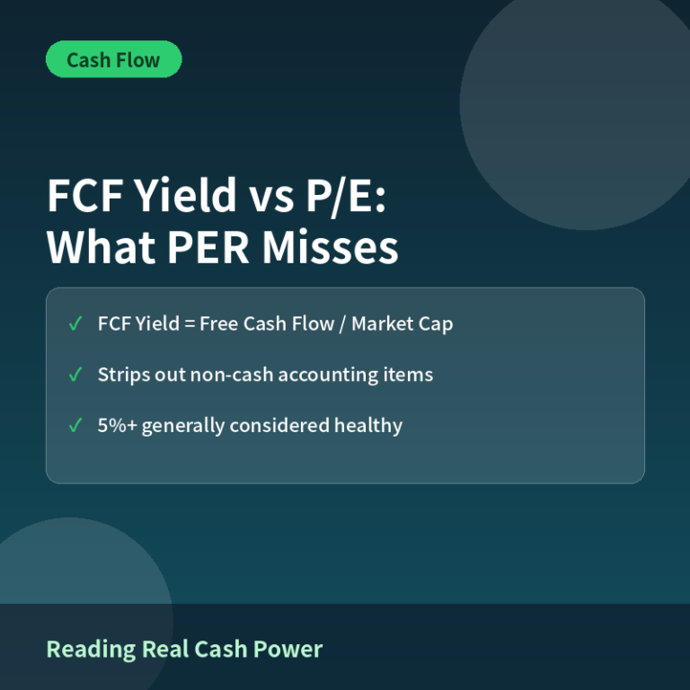 FCF Yield vs P/E Ratio: Which Metric Better Reveals Cash-Generating Power