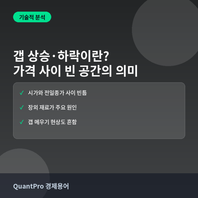 갭 상승·갭 하락이란? 시가가 전일 종가를 뛰어넘는 이유 썸네일