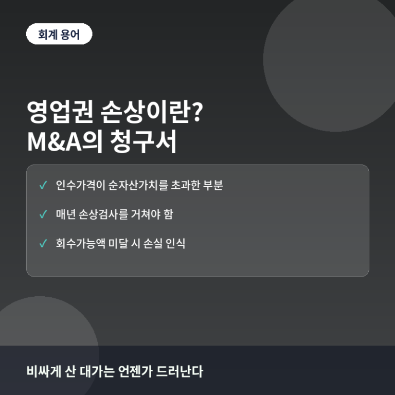 영업권 손상 개념 썸네일
