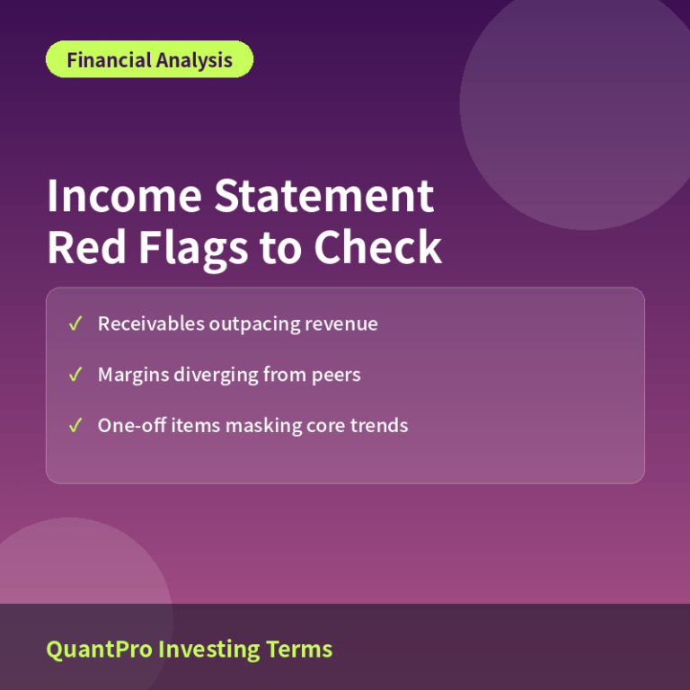 Reading Red Flags in an Income Statement
