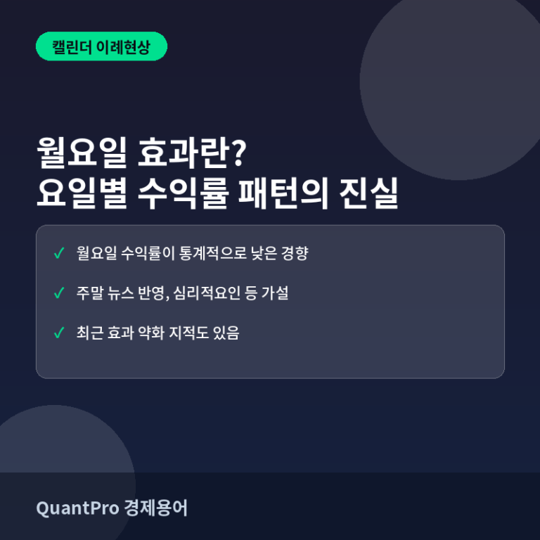 월요일 효과란? 주식시장에도 요일별 패턴이 있을까? 썸네일