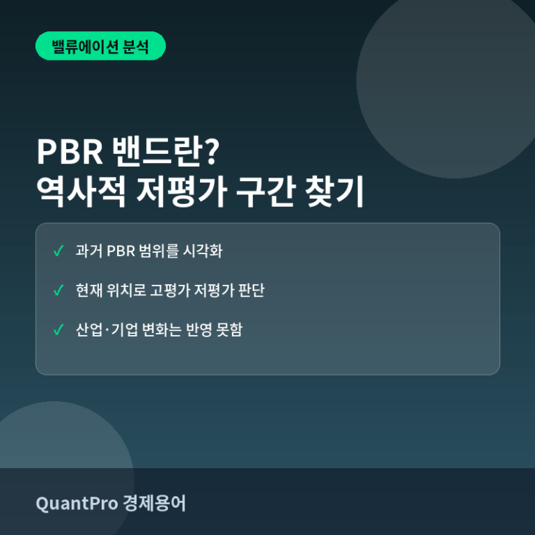 주가순자산비율(PBR) 밴드란? 역사적 저평가 구간을 찾는 법 썸네일