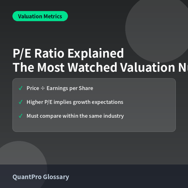 What Is the Price-to-Earnings (P/E) Ratio? A Beginner's Guide 썸네일