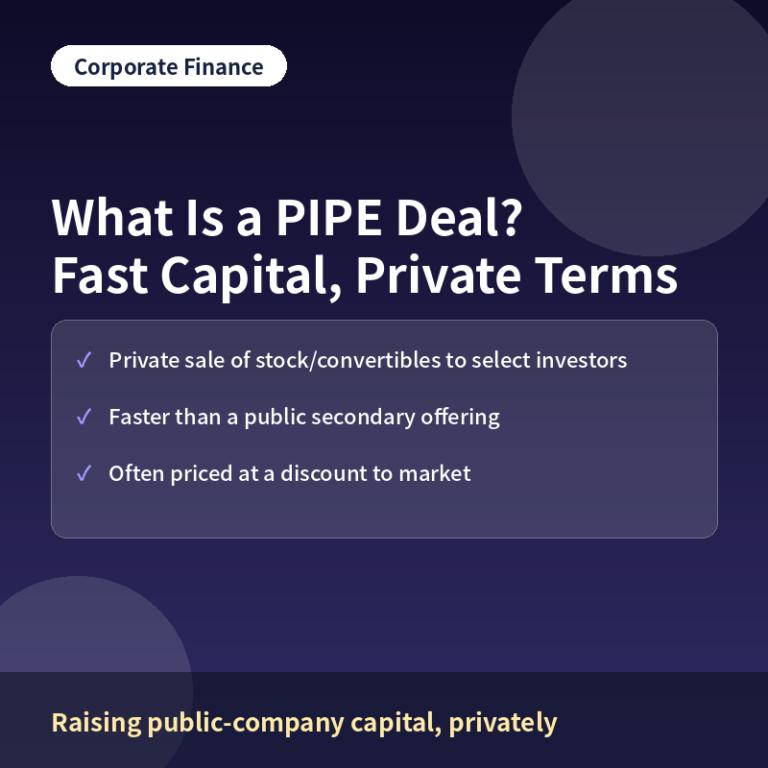 PIPE deal concept thumbnail