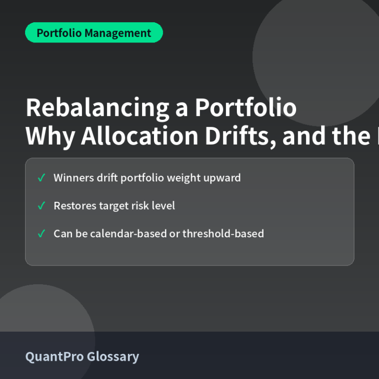 Rebalancing a Portfolio: Why Your Allocation Drifts and How to Fix It 썸네일