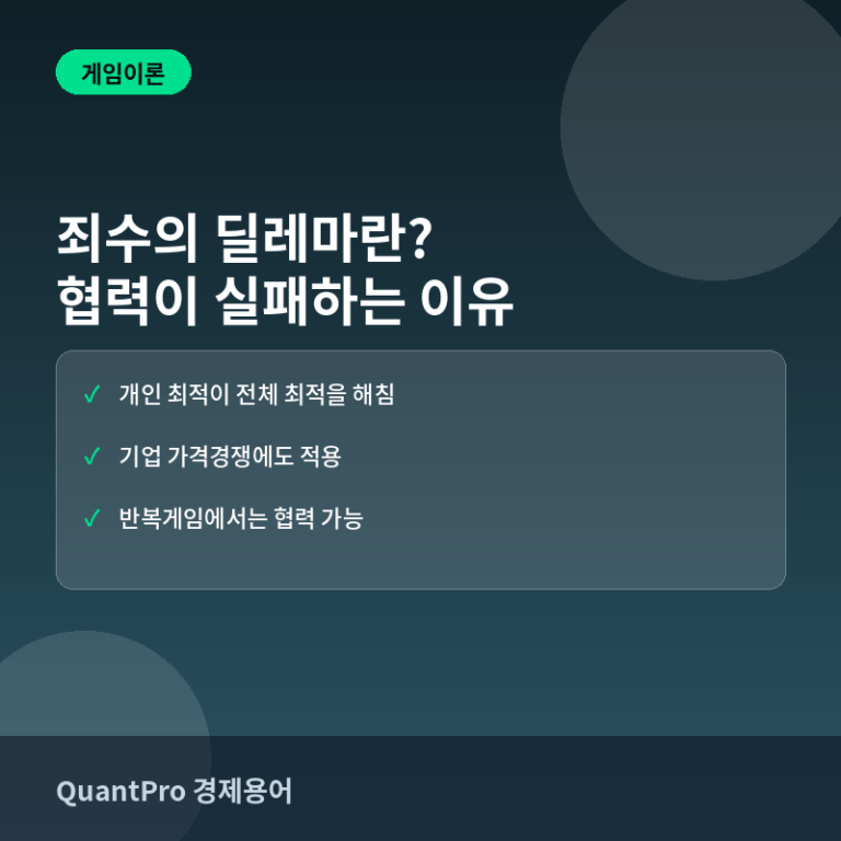 죄수의 딜레마란? 서로 협력하면 좋은데 배신하는 이유 썸네일