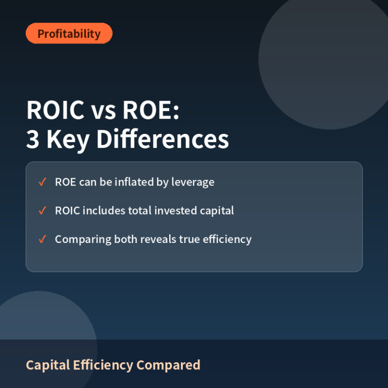 ROIC vs ROE: Comparing Capital Efficiency Metrics for Stock Analysis