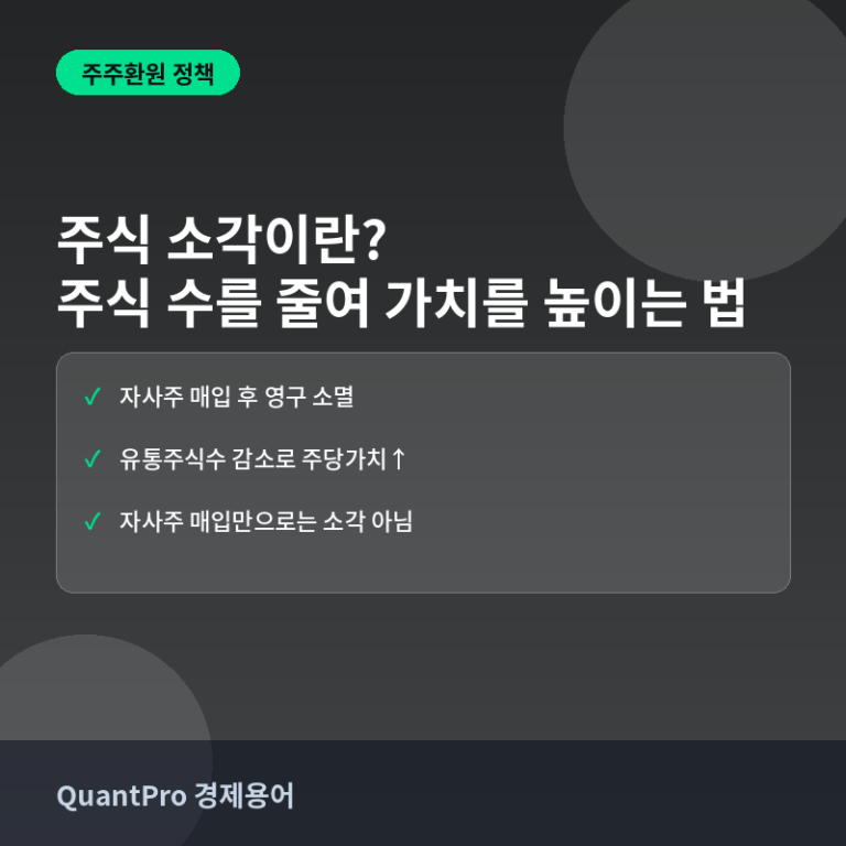 주식 소각과 유통주식수란? 주식 수를 줄여 가치를 높이는 법 썸네일