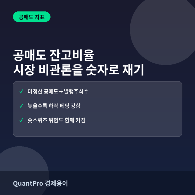 공매도 잔고비율이란? 시장의 비관론을 숫자로 재는 법 썸네일