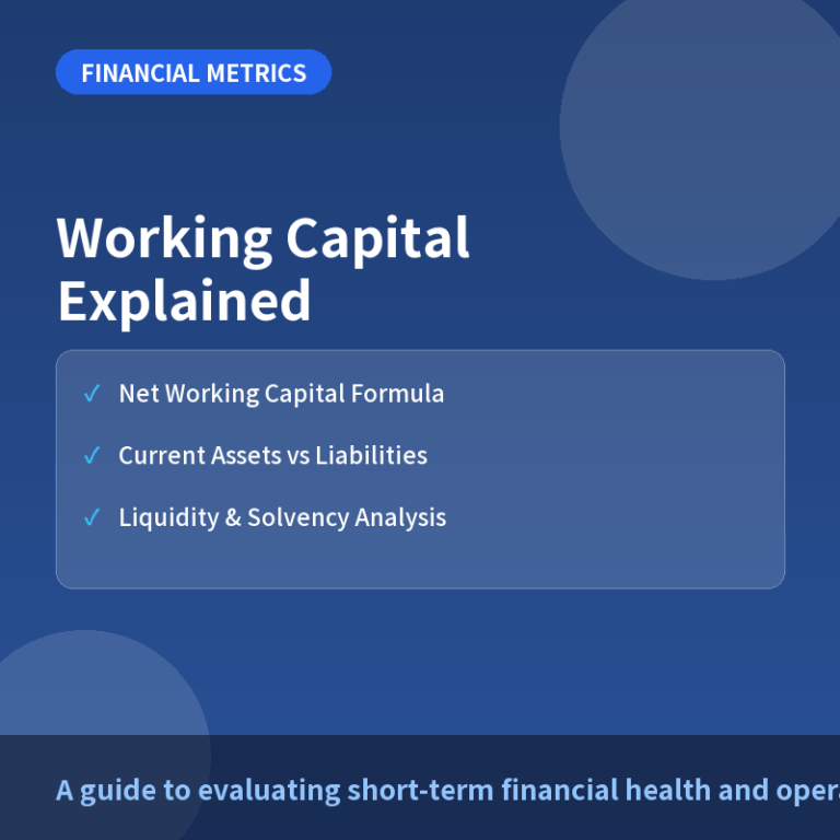 Working Capital Explained: Formula, Components, and Liquidity Analysis