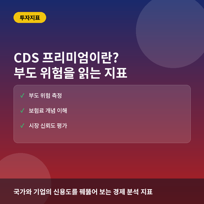 CDS 프리미엄 - CDS(신용부도스왑) 프리미엄이란? 국가와 기업의 부도 위험을 수치화하는 법