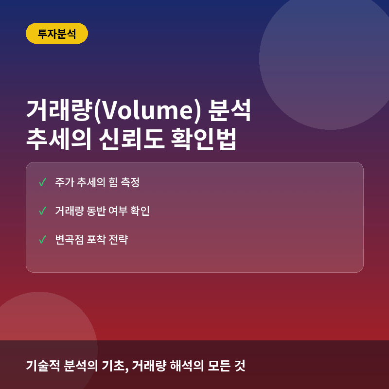 거래량 분석 - 거래량(Volume) 분석법: 주가 움직임의 신뢰도를 확인하는 핵심 지표