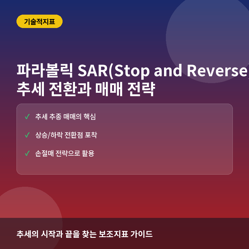 SAR(파라볼릭 SAR)이란? 추세 전환과 매매 시점 포착 방법
