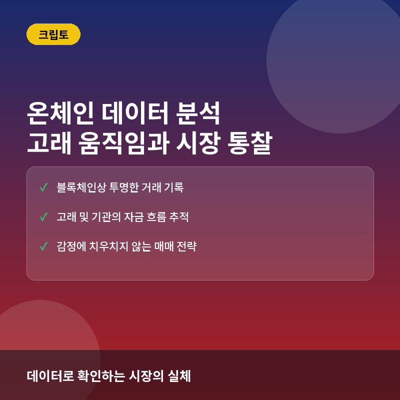 온체인 데이터(On-chain Data)란? 분석법과 투자 활용 가이드