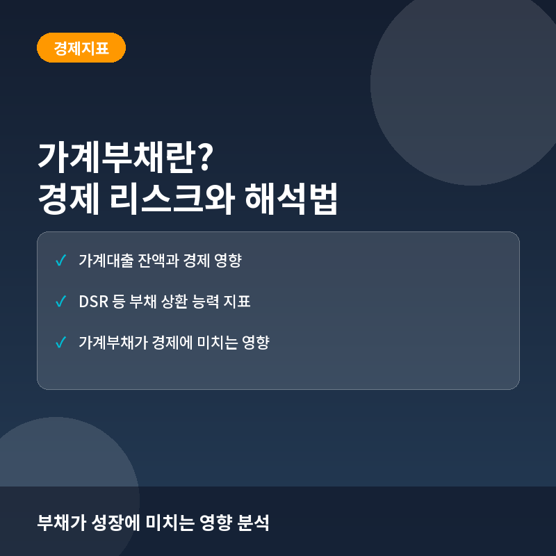 가계부채란? 경제 성장의 뇌관과 국가 부채 리스크 해석법 완전정리