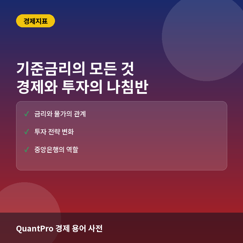 기준금리란? 뜻과 경제 영향, 금리 변화에 따른 투자 전략 완전정리