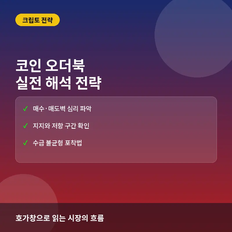 코인 오더북 보는 법과 매수 매도벽 실전 해석 전략