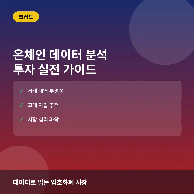 온체인 데이터란? 비트코인 투자 시 활용법과 유의사항