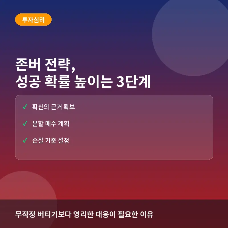 존버 전략, 성공 확률을 높이는 3단계 실전 가이드